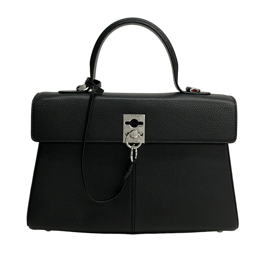 Cafune Stance Bag Black Leather Handbag #372339C50B
